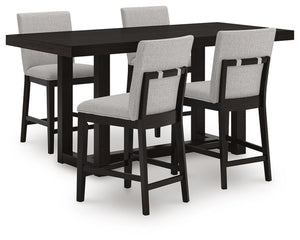 Neymorton Counter Height Dining Table & 4 Barstools