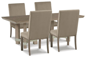 Chrestner Dining Table & 4 Chairs