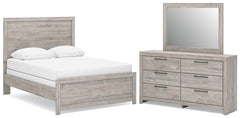 Broachmyn Full Panel Bed, Dresser & Mirror