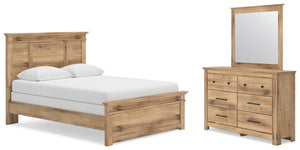 Makidern Queen Panel Bed, Dresser & Mirror