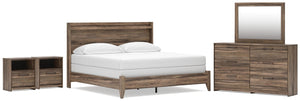 Elbrim King Panel Bed, Dresser, Mirror & 2 Nightstands