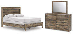 Elbrim Queen Panel Bed, Dresser & Mirror