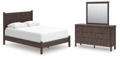Pamytta Queen Panel Bed, Dresser & Mirror