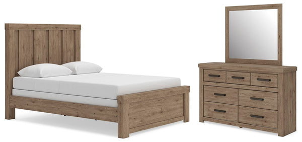 Oliandon Queen Panel Bed, Dresser & Mirror