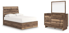 Chirason Full Panel Platform Bed, Dresser & Mirror