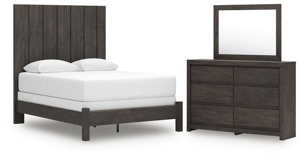 Fraluna Queen Panel Bed, Dresser & Mirror