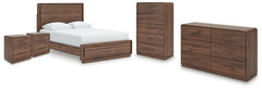 Fortlorn Queen Panel Bed, Dresser, Chest & 2 Nightstands