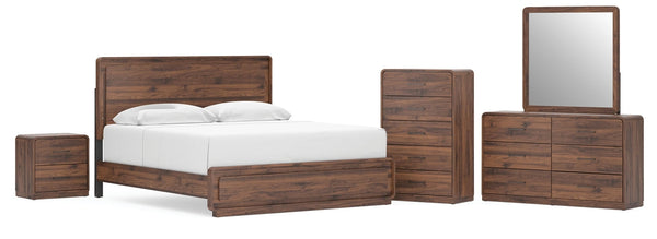 Fortlorn Queen Panel Bed, Dresser, Mirror, 2 Chests & 2 Nightstands