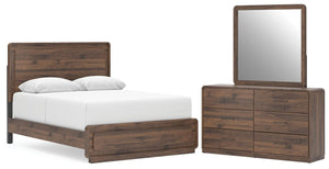 Fortlorn Queen Panel Bed, Dresser & Mirror