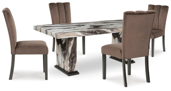 Jeshina Dining Table & 4 Chairs