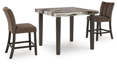 Jeshina Counter Height Dining Table & 2 Barstools