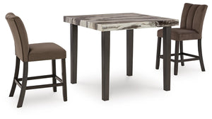 Jeshina Counter Height Dining Table & 2 Barstools