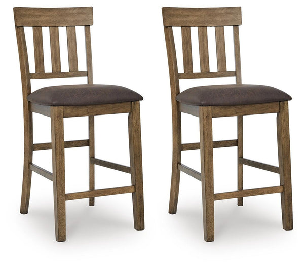 Urbinforte Counter-Height Barstool Light Brown