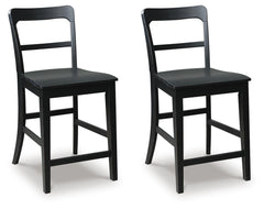Greddinton Counter-Height Barstool Black