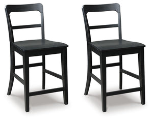 Greddinton Counter-Height Barstool Black