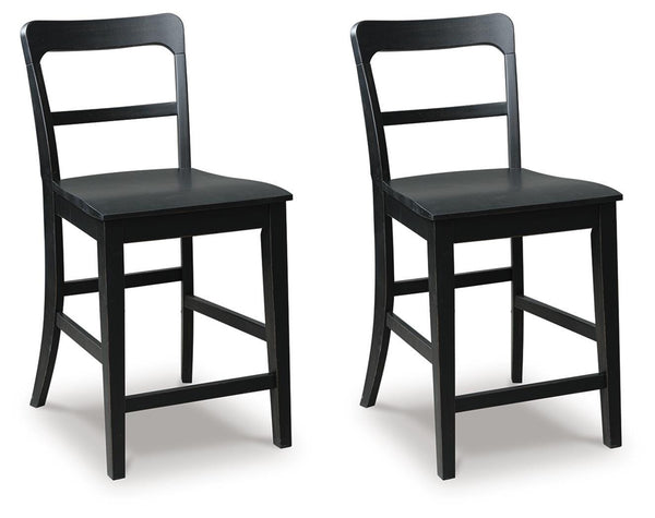 Greddinton Counter-Height Barstool Black