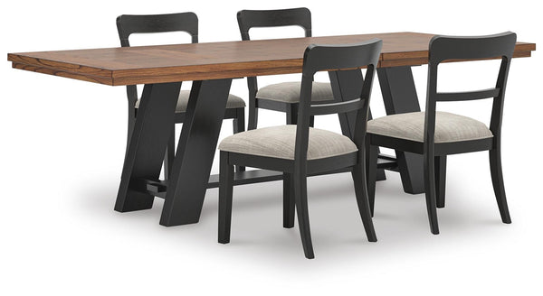 Greddinton Extension Dining Table & 4 Chairs