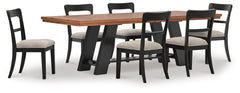 Greddinton Extension Dining Table & 6 Chairs