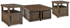 Boardernest Coffee Table & 2 End Tables Brown