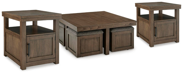 Boardernest Coffee Table & 2 End Tables Brown