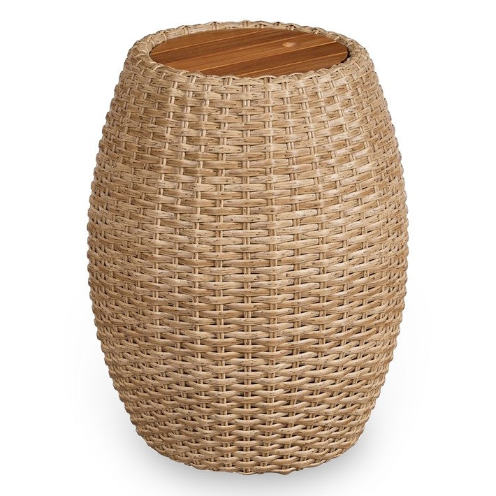 John Thomas Parks Outdoor Living Biscayne Outdoor Ice Bucket End Table