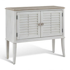 American Woodcrafters Beach Comber Server Weathered White