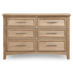 Vaughan-Bassett Jamestown Bleached Oak 6-Drawer Double Dresser