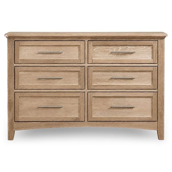 Vaughan-Bassett Jamestown Bleached Oak 6-Drawer Double Dresser