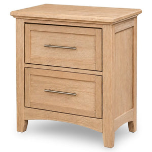 Vaughan-Bassett Jamestown Bleached Oak 2-Drawer Nightstand