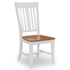 John Thomas Furniture Sanibel Dining Benson Chair in Honey and White