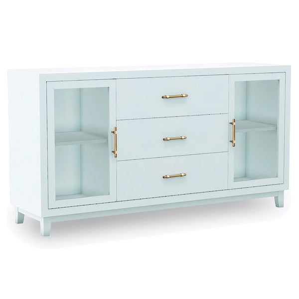 John Thomas Furniture Sanibel Dining Crate Server in Pure White