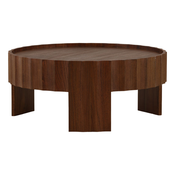 Dovetail Furniture Cadwell Coffee Table in Brown