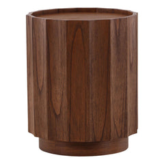 Dovetail Furniture Cadwell Storage Side Table in Brown