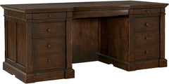 Aspenhome Jackson 72" Executive Desk in Turkish Coffee
