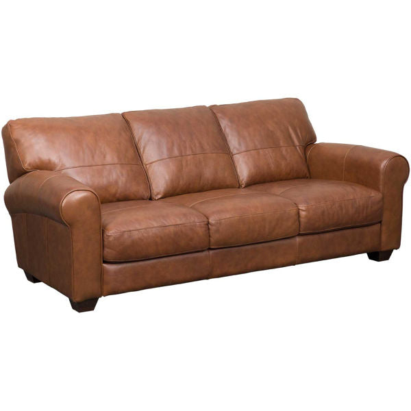 Softline Capris Whiskey Italian Designed Leather Sofa