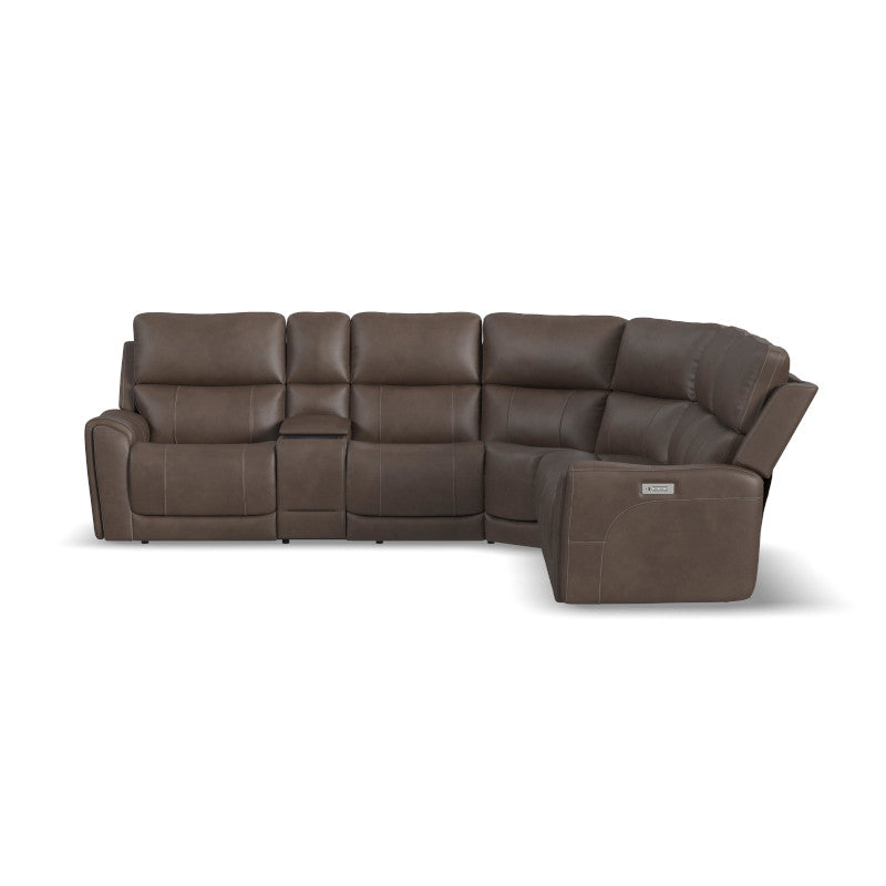 Flexsteel Latitudes Carter Cappuccino Fabric Sectional