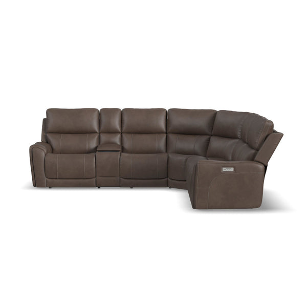 Flexsteel Latitudes Carter Cappuccino Fabric Sectional