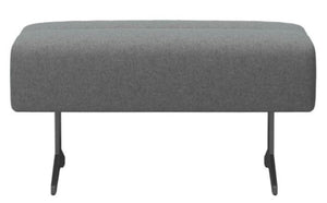 Stressless Stella Large Ottoman in Palmoa Special Silver Grey