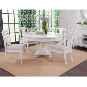 American Woodcrafters Rodanthe Splat Back Side Chair in Dove White