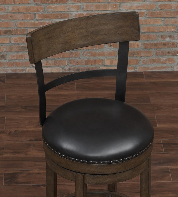 American Woodcrafters Taranto 43-Inch Wood Frame Stool Washed Brown