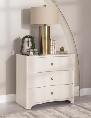 Legacy Classic Trisha Yearwood Harmony 3-Drawer Bedside Chest in Prelude Frost