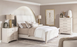 Legacy Classic Trisha Yearwood Harmony King Upholstered Sleigh Headboard in Prelude Frost & Dorel Asbury Oyster