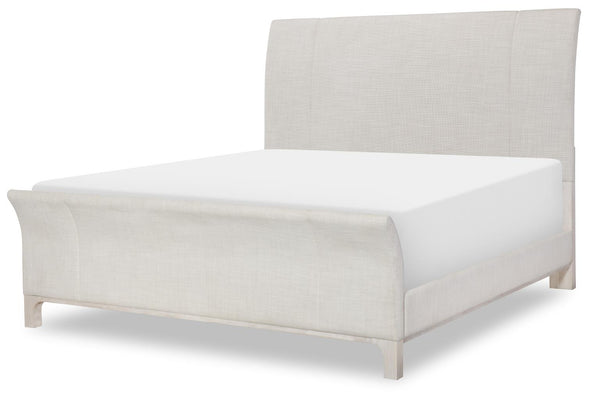 Legacy Classic Trisha Yearwood Harmony King Upholstered Sleigh Headboard in Prelude Frost & Dorel Asbury Oyster