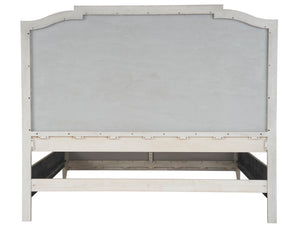 Universal Coalesce Queen Upholstered Panel Bed in Rolling Fog