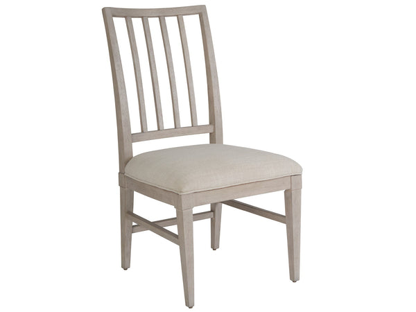 Universal Coalesce Asbury Oyster Upholstered Dining Side Chair in Rolling Fog