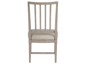 Universal Coalesce Asbury Oyster Upholstered Dining Side Chair in Rolling Fog
