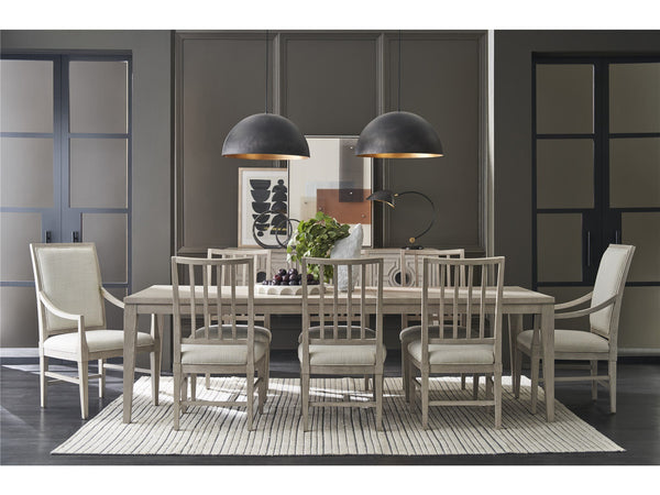 Universal Coalesce Asbury Oyster Upholstered Dining Side Chair in Rolling Fog