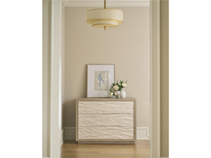 Universal Furniture Coastal Living Oasis 3-Drawer White Wave Dresser in Dockside
