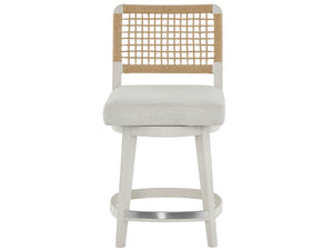Universal Furniture Coastal Living Oasis Nomad Snow Swivel Counter Stool in Shoreline