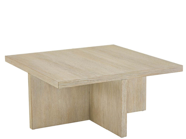 Universal Furniture Coastal Living Oasis Cocktail Table with Ottomans in Nomad Snow & Dockside